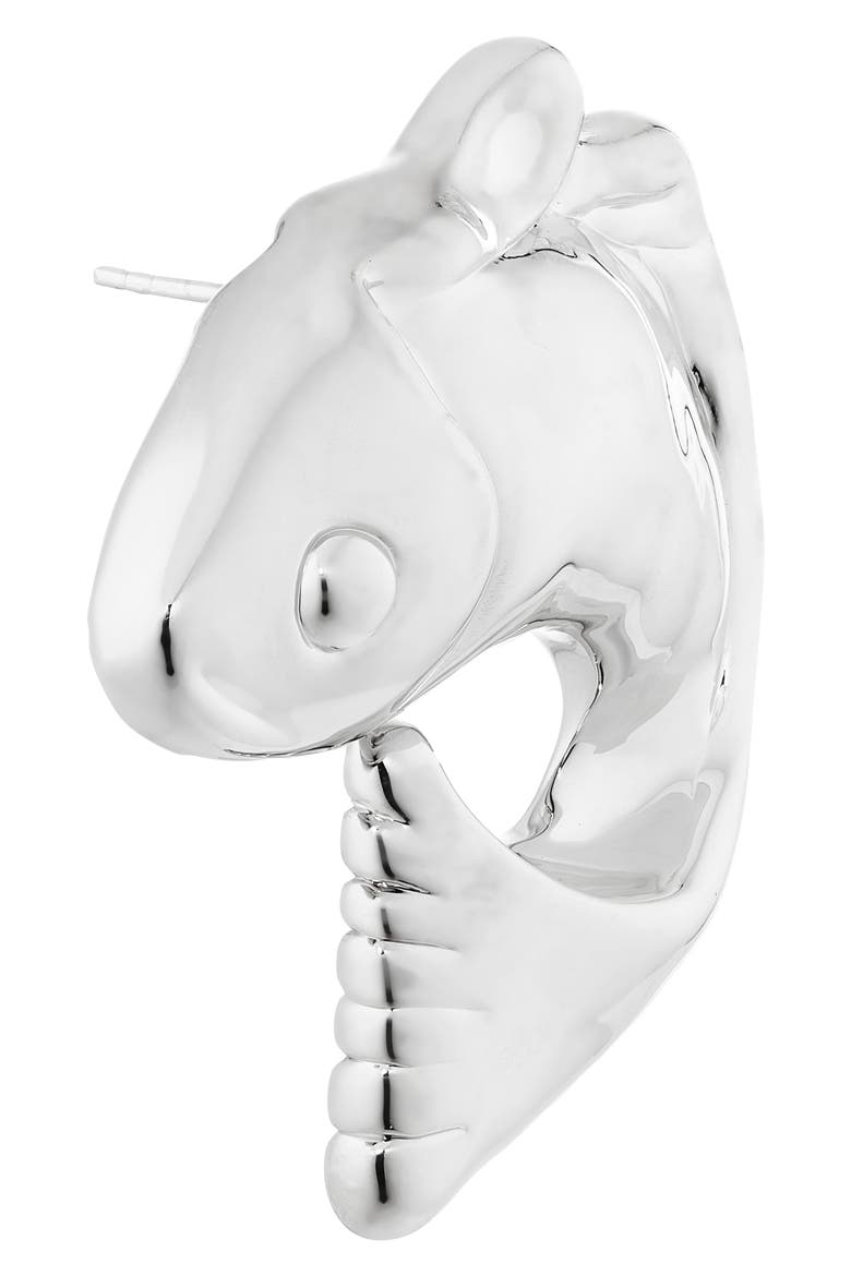 The Poisson Stud Earrings, Alternate, color, SILVER 980