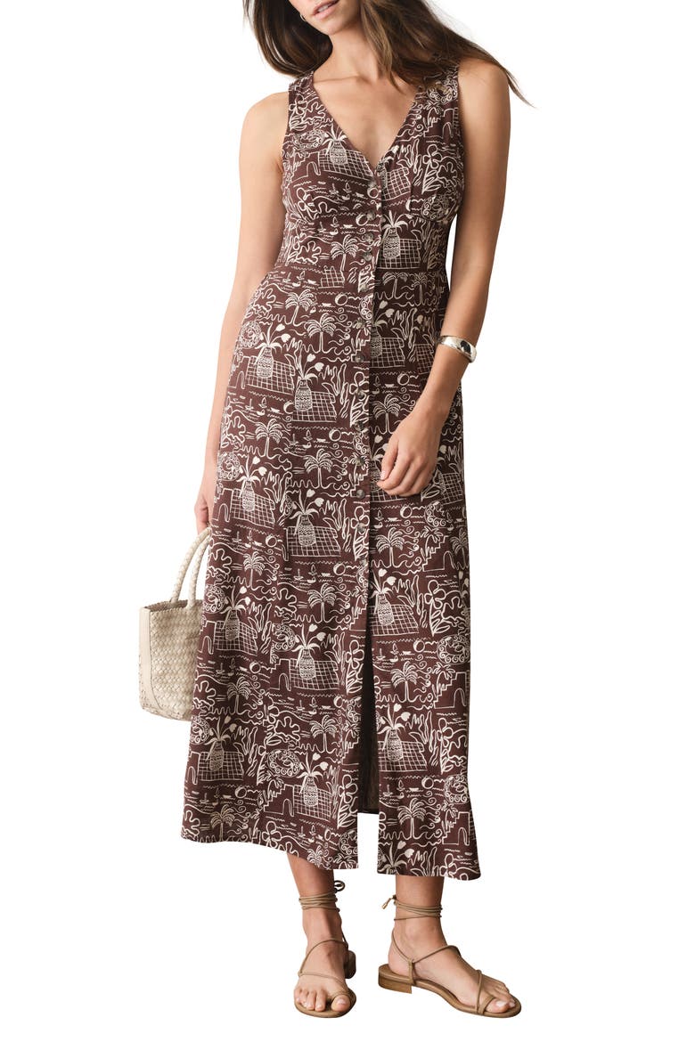Camila Print Sleeveless Maxi Dress, Alternate, color, FLORES PRINT