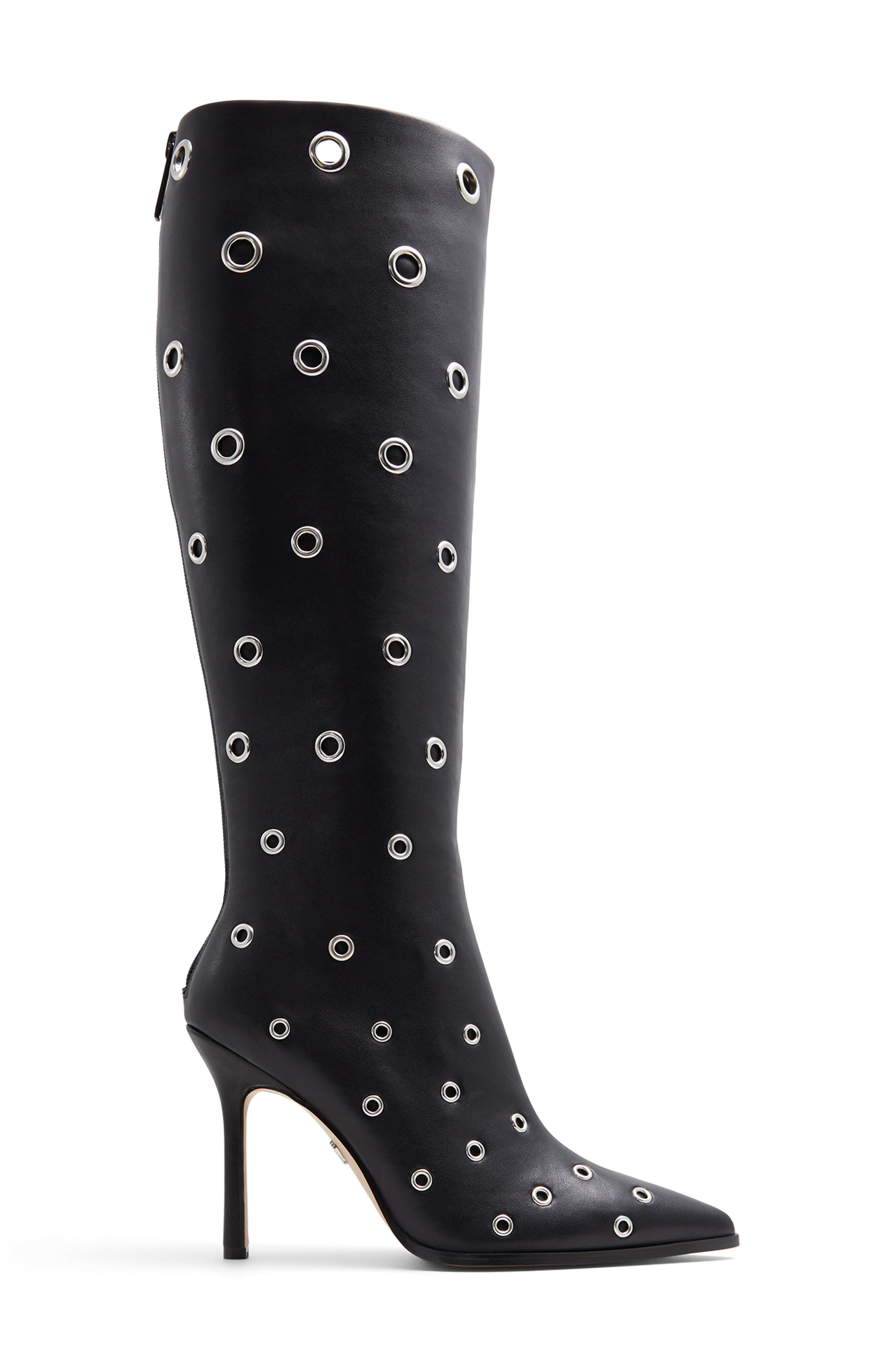 ALDO Maybellie Pointed Toe Knee High Boot, Alternate, color, 