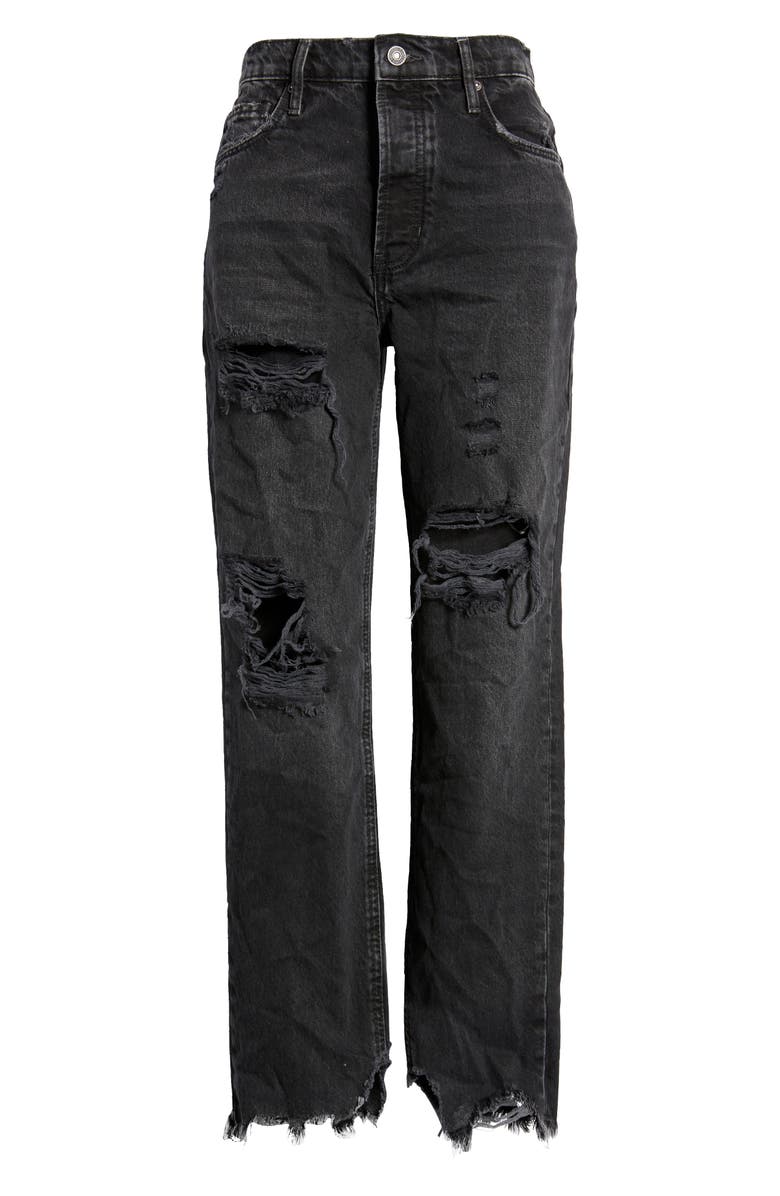 Free People We the Free Distressed Tapered Baggy Boyfriend Jeans, Alternate, color,