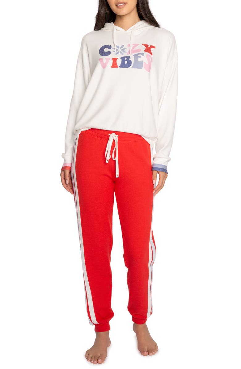 PJ Salvage Cozy Vibe Peachy Pajamas, Main, color,