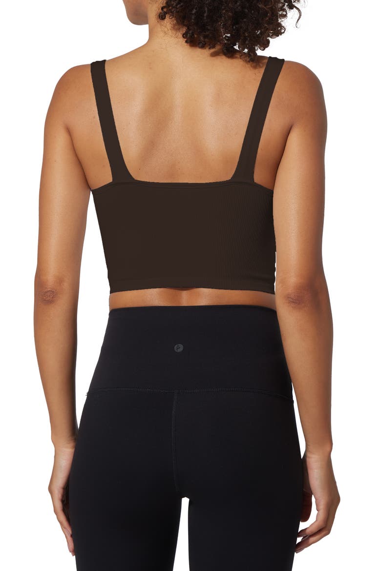 Assorted 2-Pack Alamo Rib Seamless Sports Bras, Alternate, color, HEATHER ROSE/CHOCOLATE