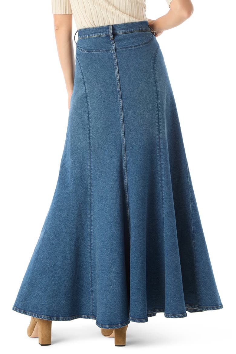 Luella Denim Maxi Skirt, Alternate, color, PACIFIC