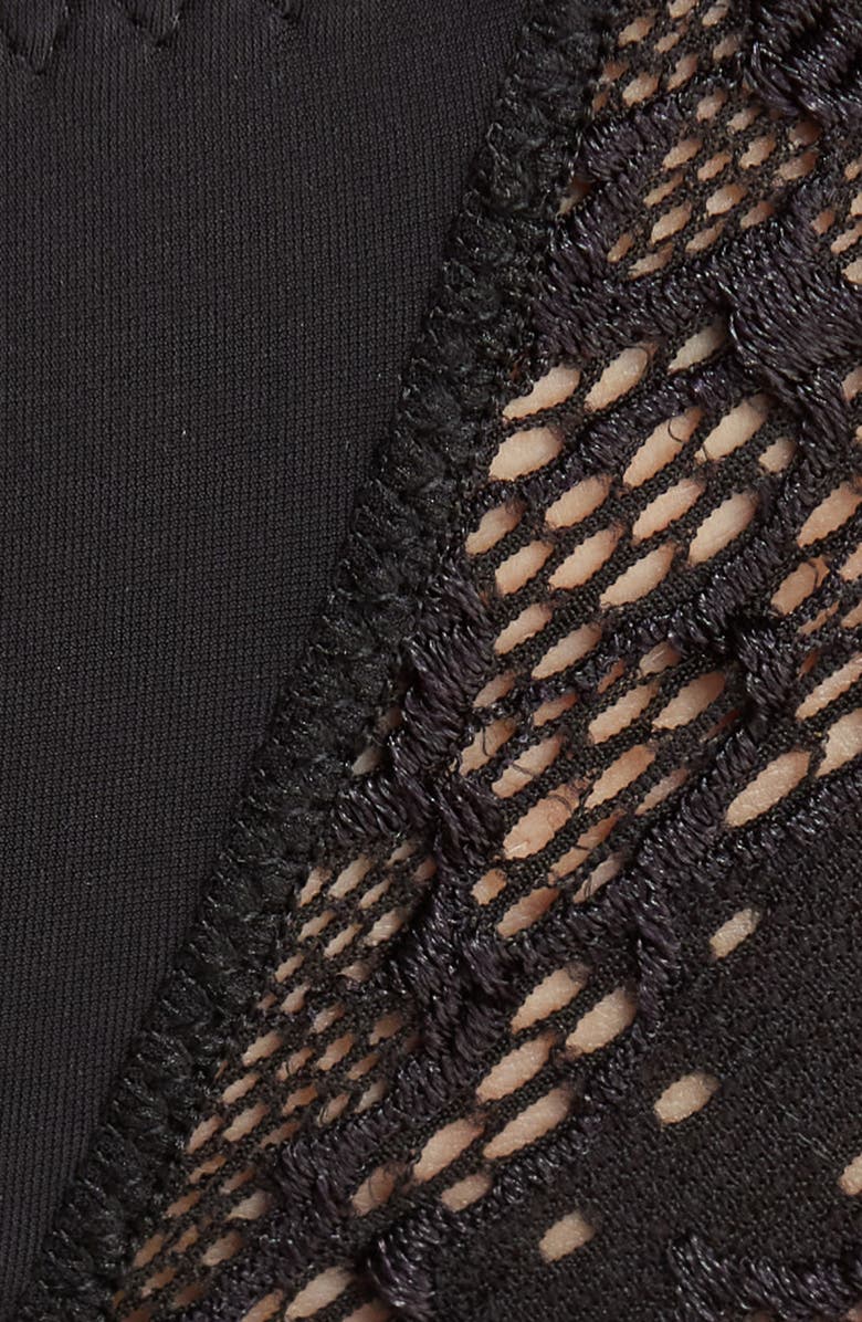 Simone Perele 'Caresse' Lace Tanga Briefs, Alternate, color, Black