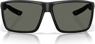 Costa Del Mar Rincon II 64mm Polarized Oversize Rectangular Sunglasses