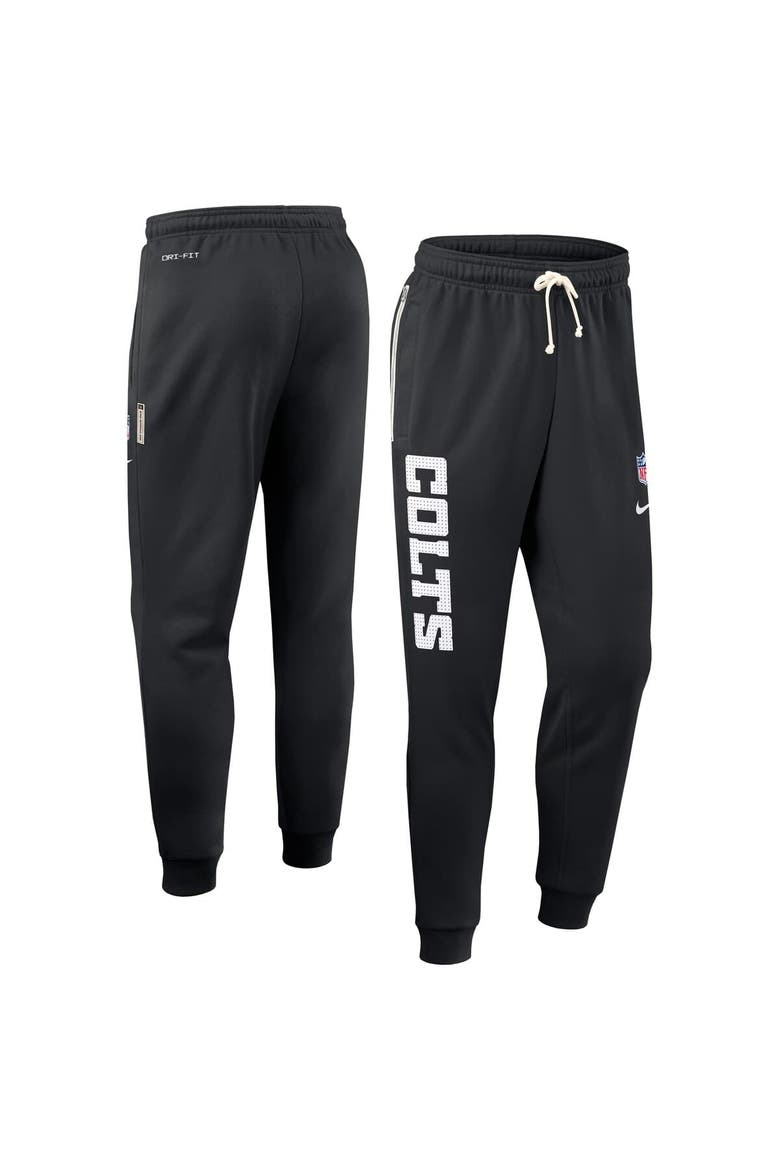 Men's Nike Black Indianapolis Colts Sideline Standard Issue Ground Game Dri-FIT Taper Pants, Alternate, color, Black