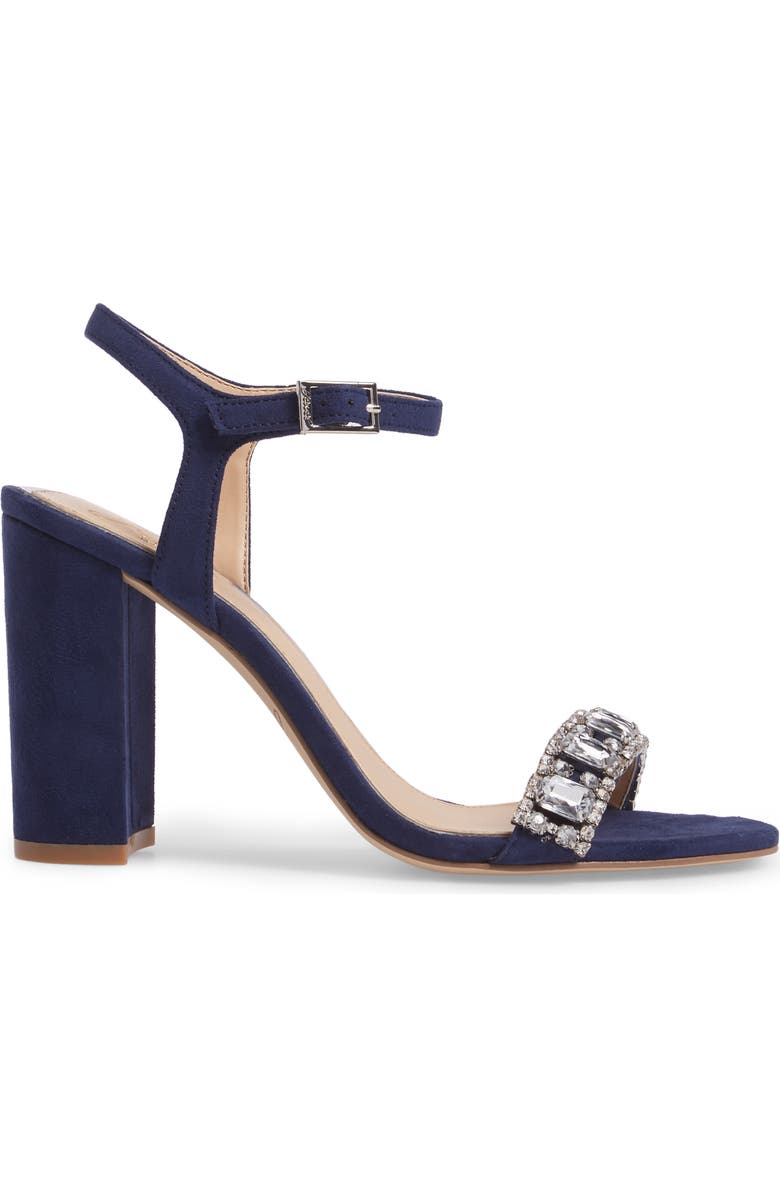 Jewel Badgley Mischka Hendricks Embellished Block Heel Sandal, Alternate, color,
