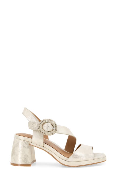 Gentle Souls By Kenneth Cole Roma Sandal In Soft Gold Leather