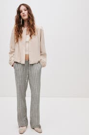 H&M Linen-blend Drawstring Trousers