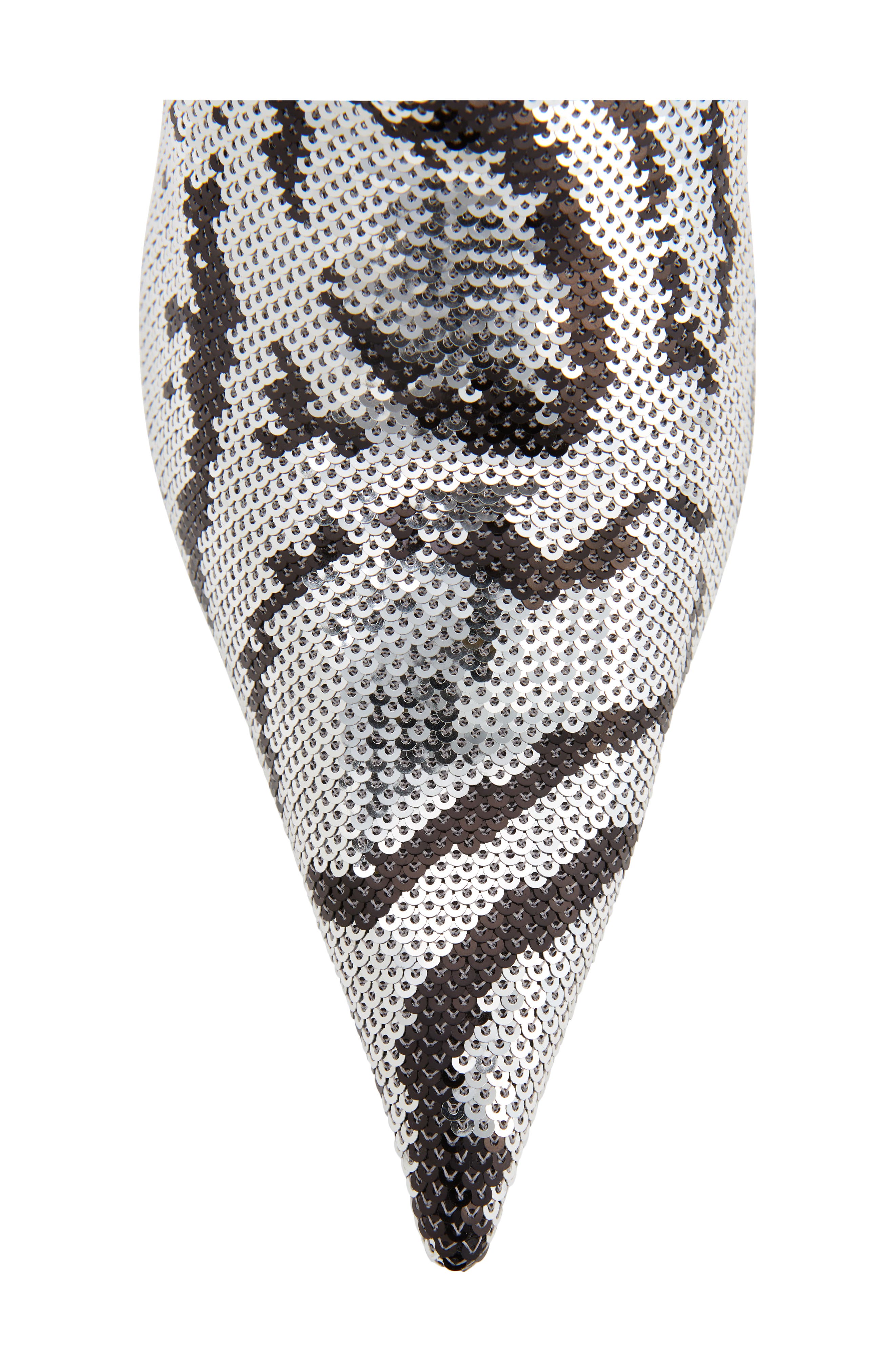 Balenciaga Knife Sequin Bootie, Alternate, color, 