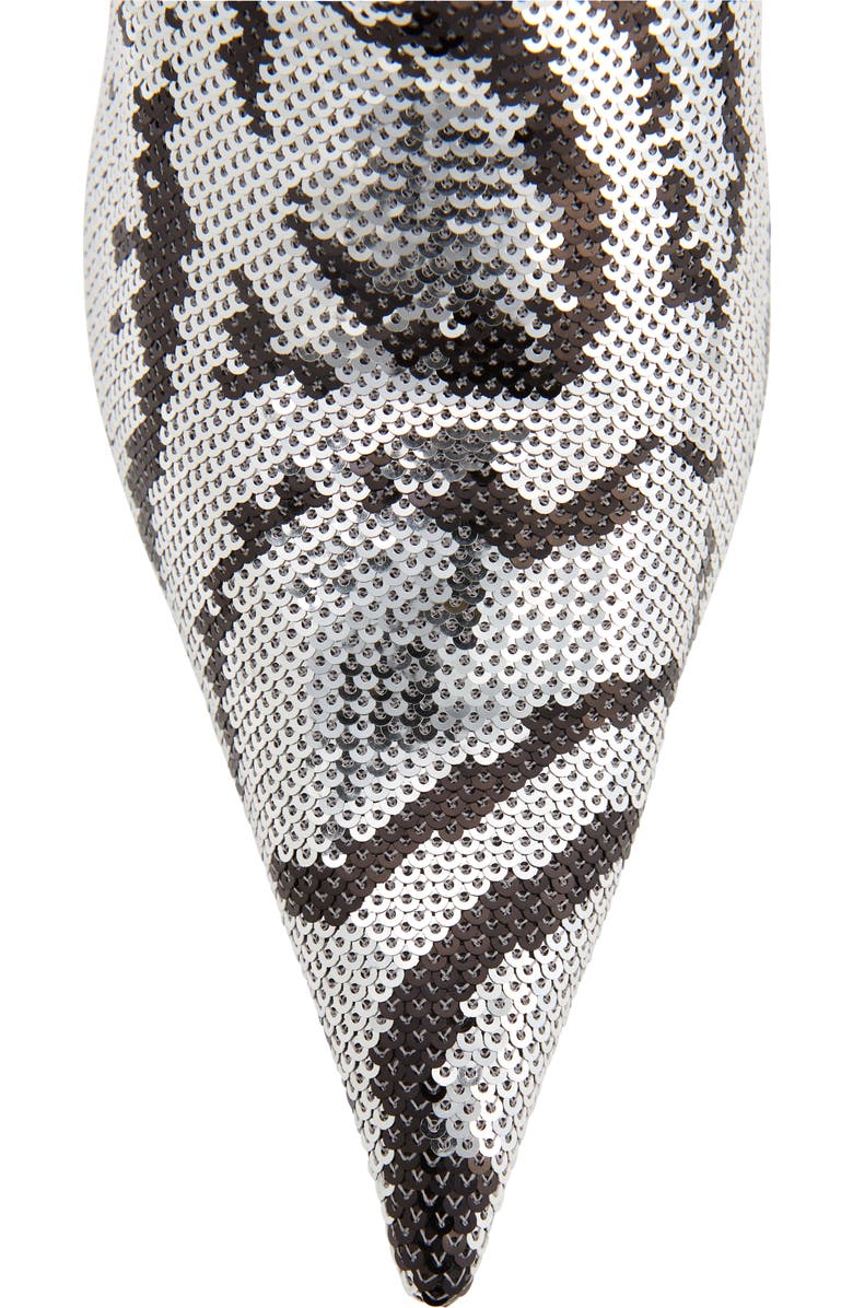 Balenciaga Knife Sequin Bootie, Alternate, color,