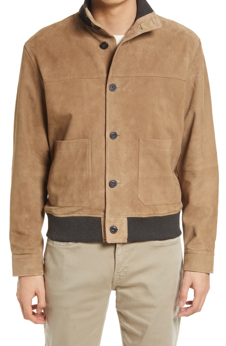 Vince Suede Jacket, Alternate, color, 