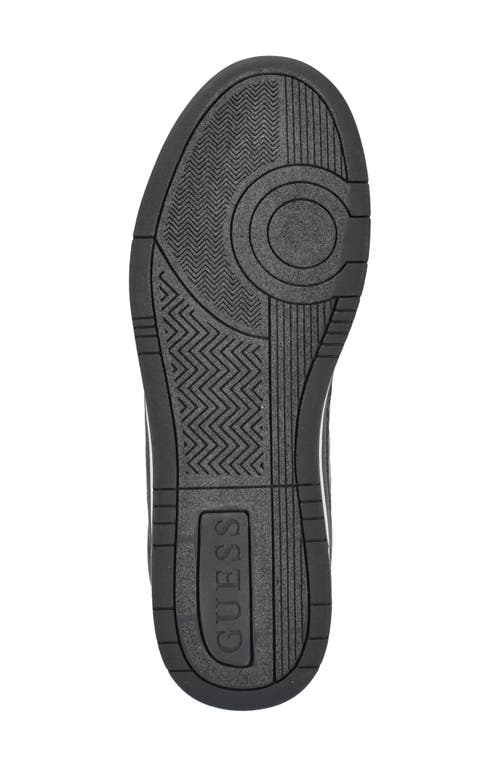 Guess Men's Tolyo Perf Toe Fashion Lace Up Sneakers In Dark Grey