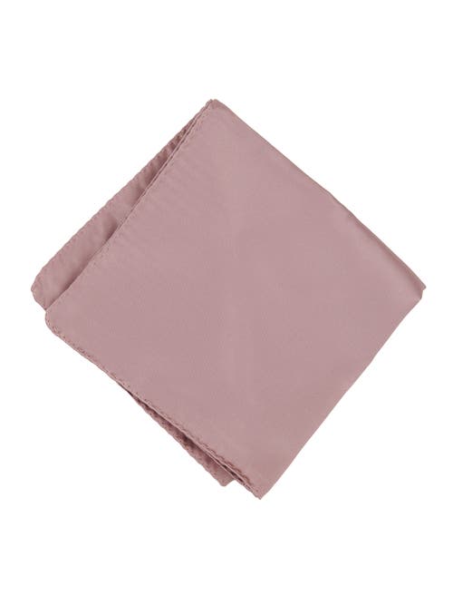 Brooklyn Brigade Solid Satin Pocket Square In Pink