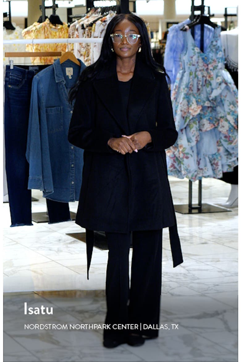 Belted Wool Blend Coat video