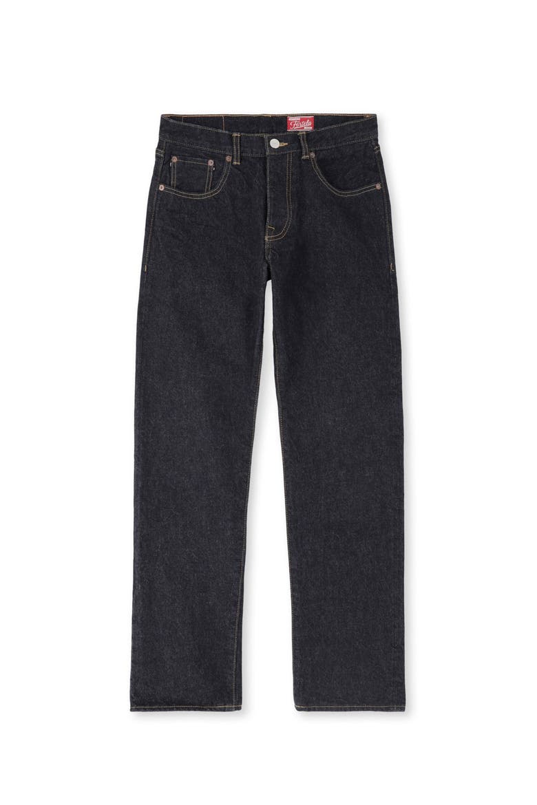 JohnJap Japan Selvedge 5 Pocket Regular Fit Denim Pants, Main, color, Indigo