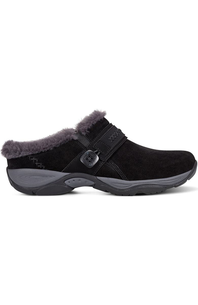 Easy Spirit Elinn Faux Shearling Mule, Alternate, color, Black