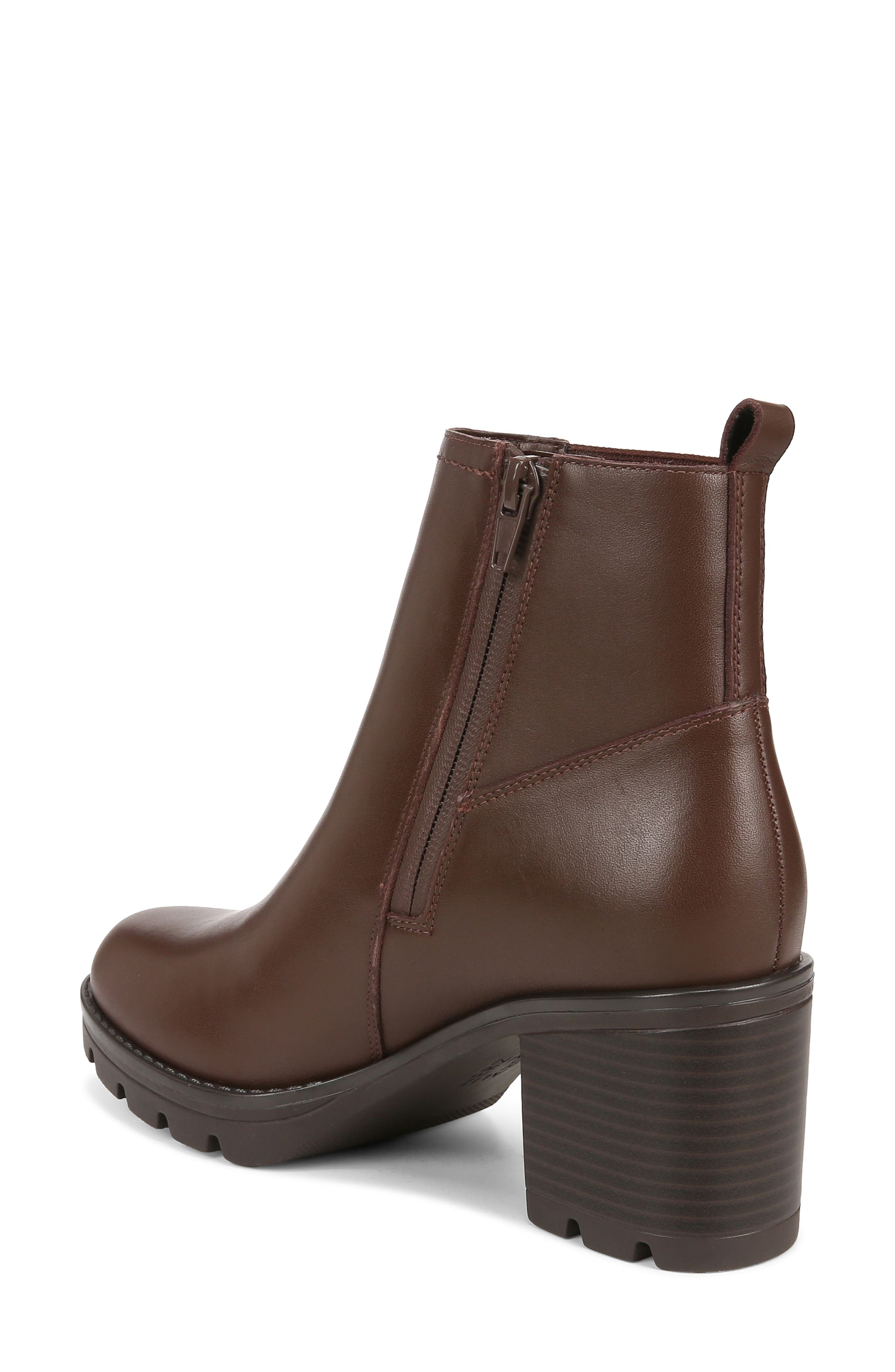 Naturalizer Verney Block Heel Waterproof Bootie, Alternate, color, Chocolate Leather Brown