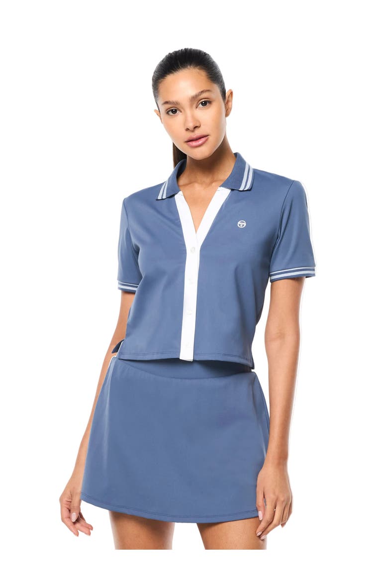 Idalia Cropped Polo, Main, color, BLUE INDIGO