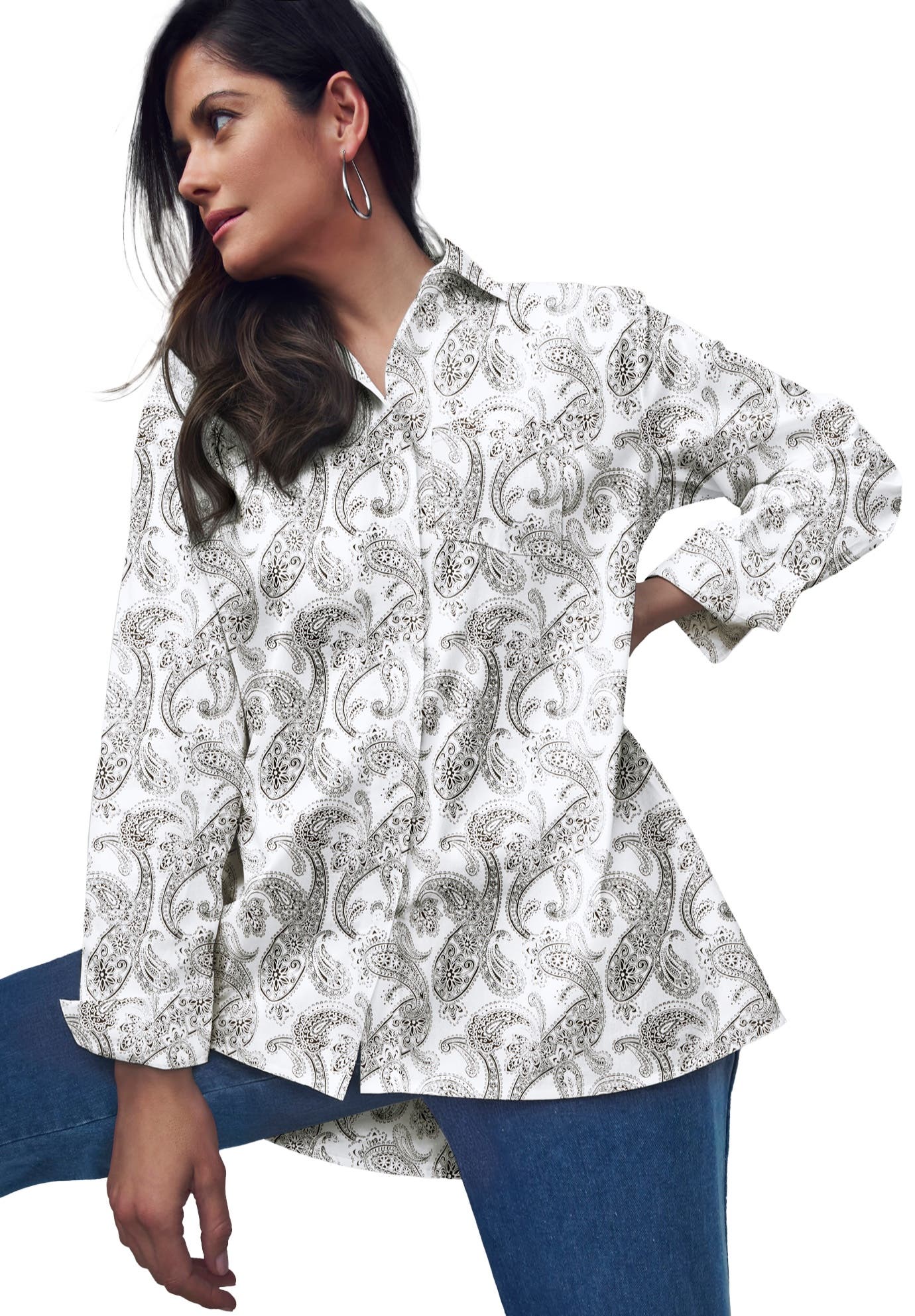 selected WHITE CLASSIC PAISLEY