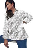 Jessica London Stretch Cotton Oversized Shirt