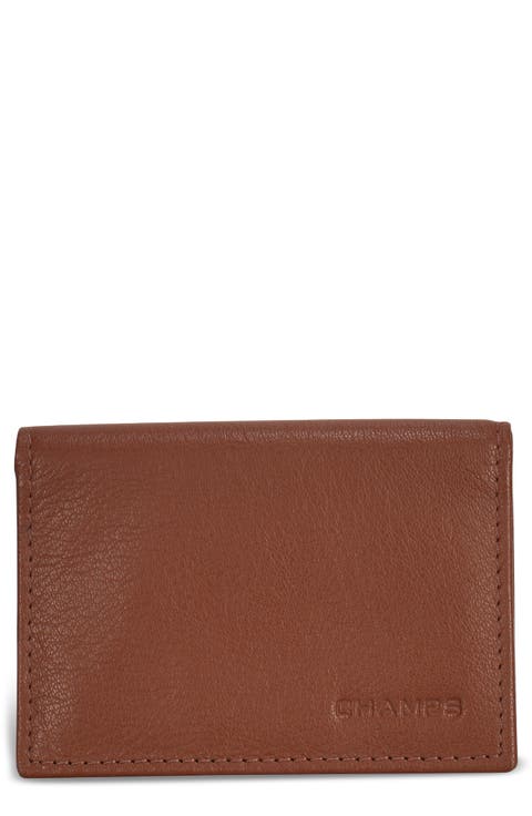 Onyx Leather RFID Vertical Slim Wallet