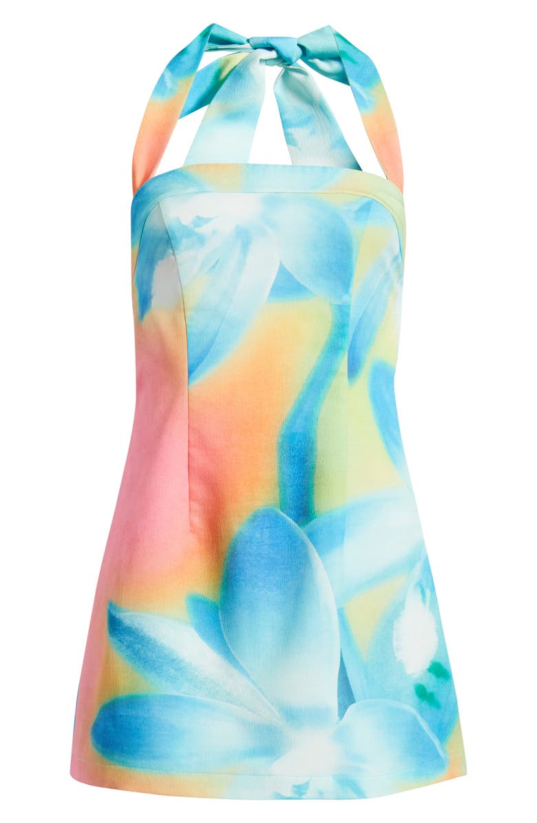 Kulani Kinis Strapless Floral Minidress, Alternate, color, Afterglow