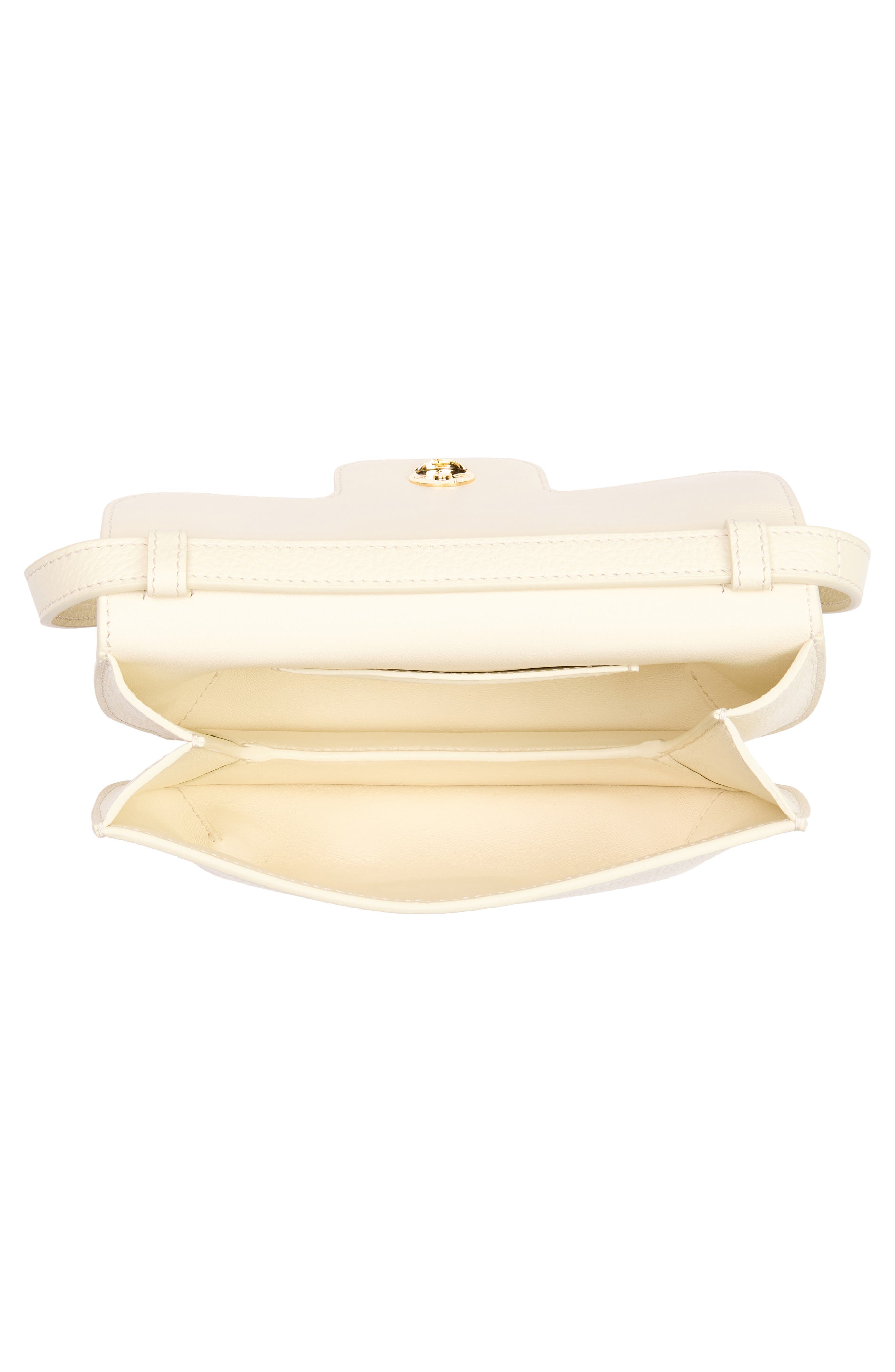 Женские сумки FERRAGAMO Lizzy Double Gancio Leather Crossbody Bag — фото 5