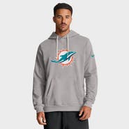 Nike Men's Nike Charcoal Miami Dolphins Sideline Standard Issue Initial Home Dri-FIT Hoodie