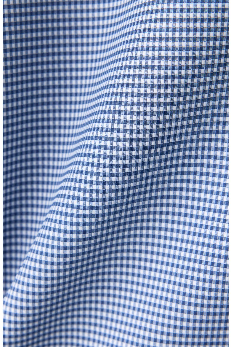 Commuter Micro Check Button-Up Shirt, Alternate, color, INDIGO BLUE MICRO GINGHAM