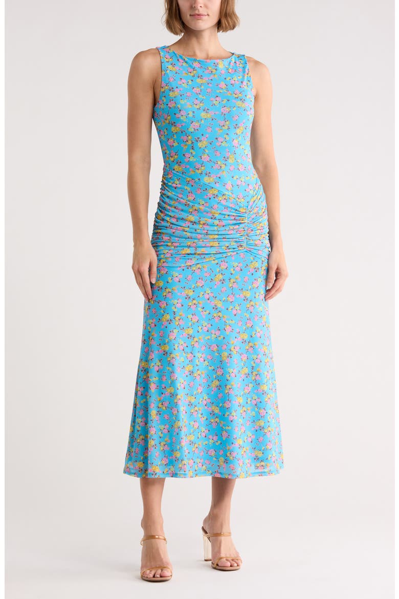 Loren Floral Print Sleeveless Dress, Main, color, SUMMER SPRAY ROSES
