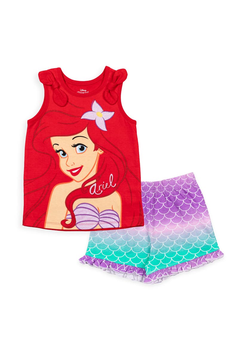 Frozen 2-Piece Tank Top and Shorts Set, Main, color, Red Ariel