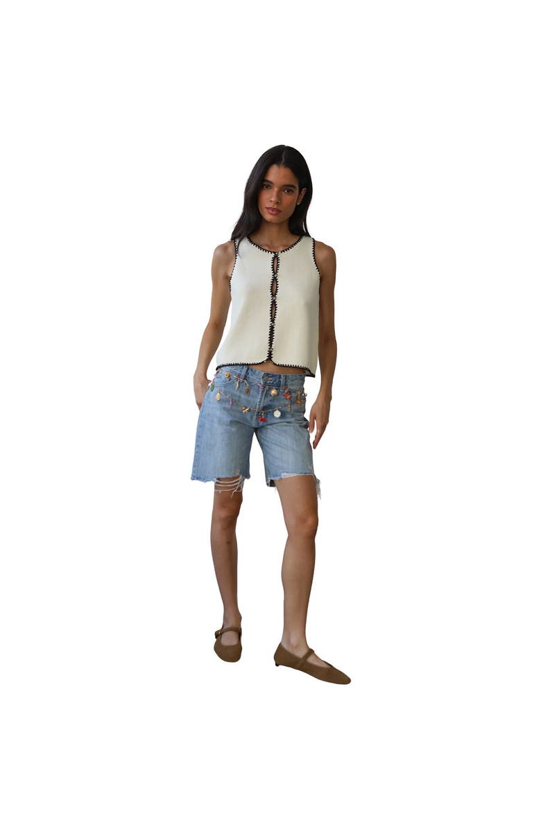 Callahan Mala Knit Stitch Tank Top - Women's, Alternate, color, Creme