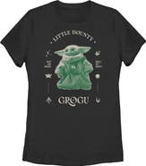 Star Wars: The Mandalorian and Grogu Women's Star Wars The Mandalorian and Grogu Little Bounty Small But Mighty Graphic T-Shirt