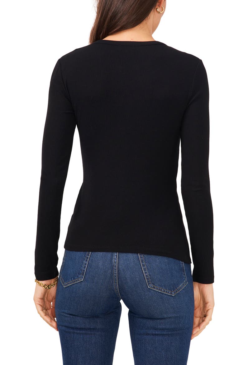 Button Front Cardigan, Alternate, color, RICH BLACK