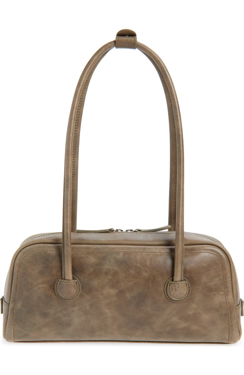 MARGESHERWOOD Soft Boston Leather Shoulder Bag, Alternate, color, Etoffe Pull-Up
