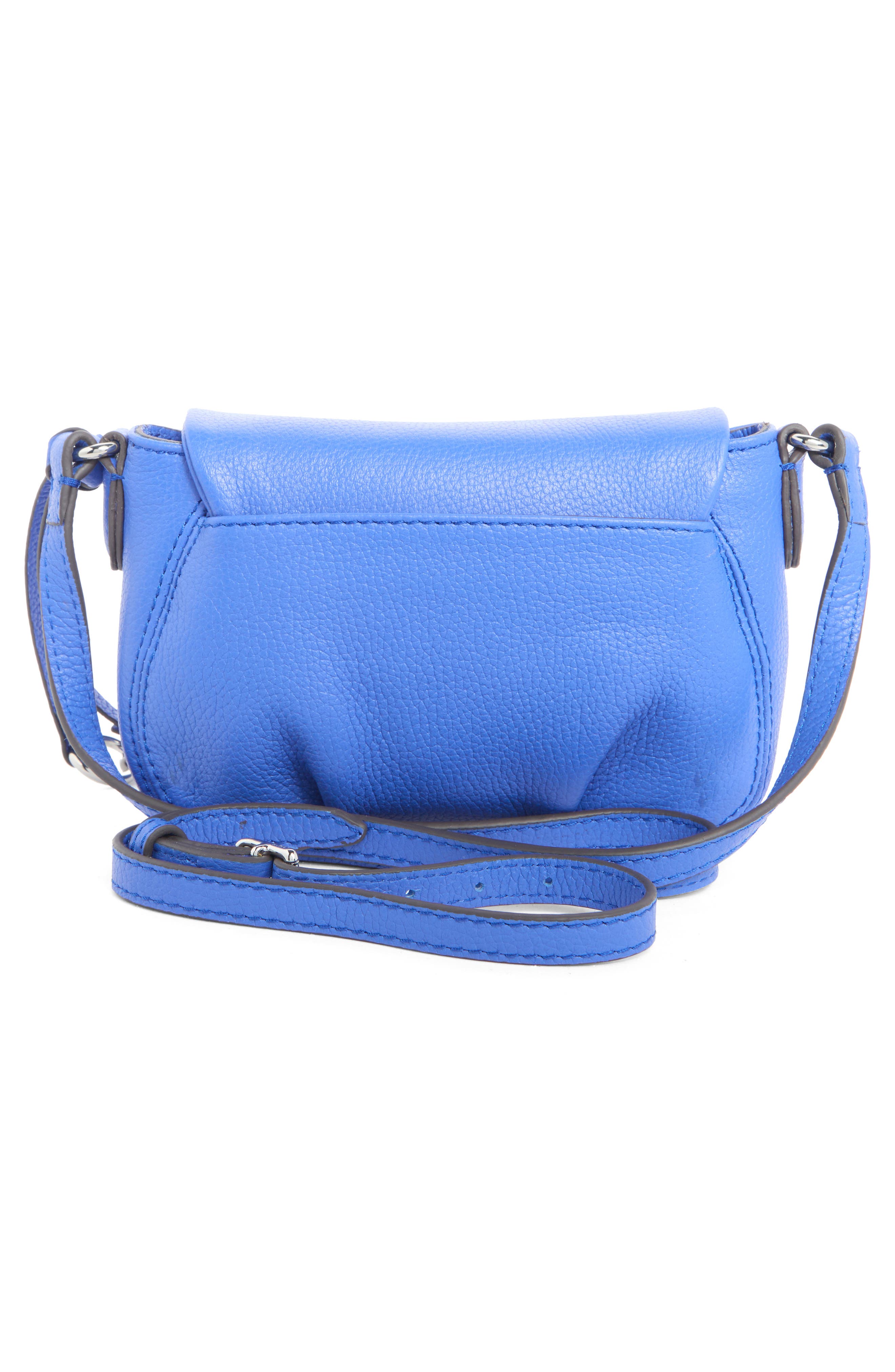 Mini Cannes Flap Crossbody Bag, Alternate, color, HYPER BLUE