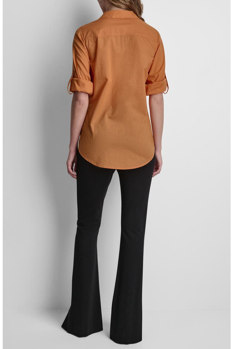 Roll Tab Shirt, Alternate, color, AMBERGLOW