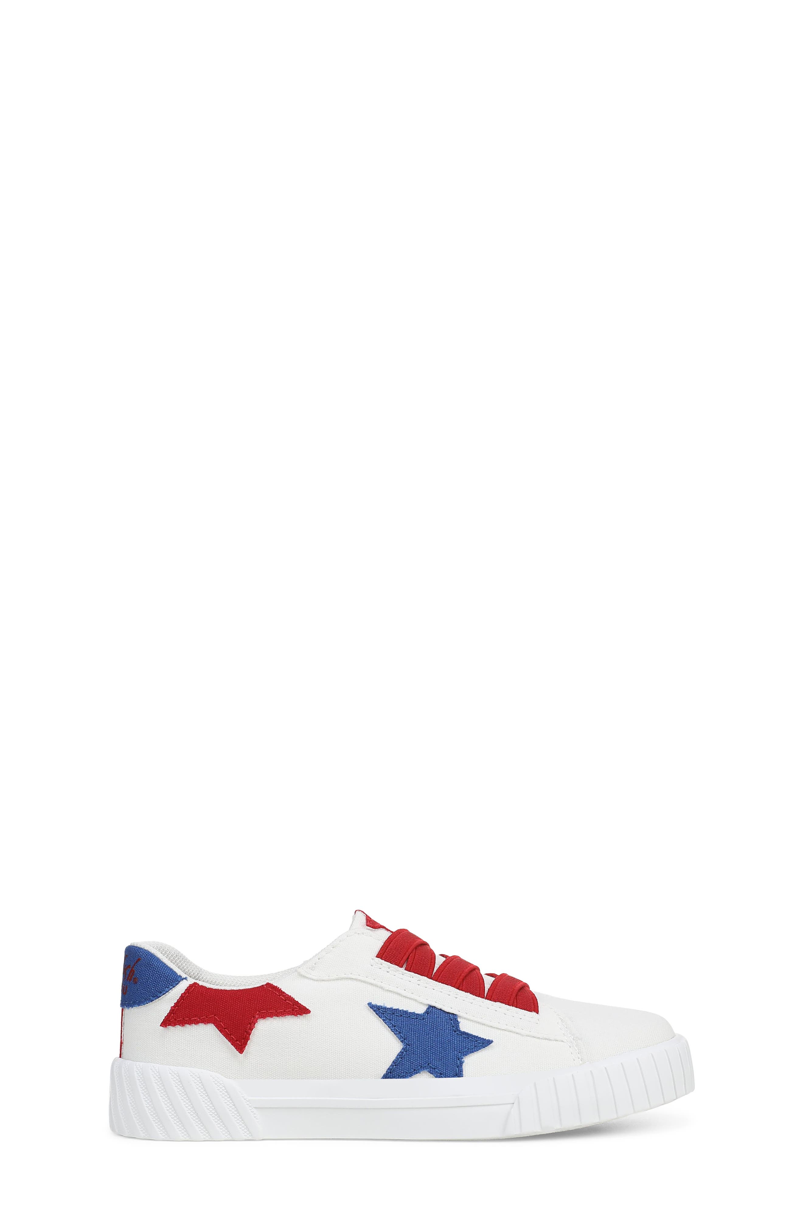 Kids' Wander On Star Sneaker, Alternate, color, WHITE/ RED