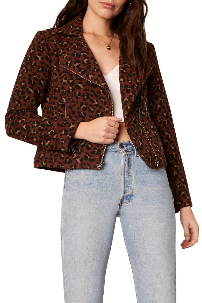 Lipa Front Zip Jacket, Main, color, BRICK