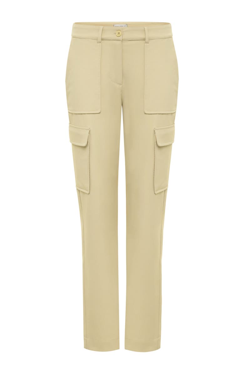 Anatomie Sloane Performance Twill Cargo Straight Leg Pant, Alternate, color, Wheat