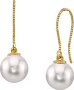 The Pearl Source White Akoya Pearl Cindy Earrings