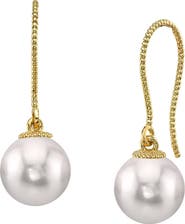 The Pearl Source White Akoya Pearl Cindy Earrings