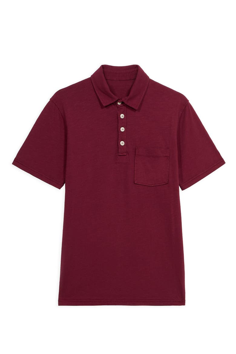 Maverick Short Sleeve Polo, Main, color, Red