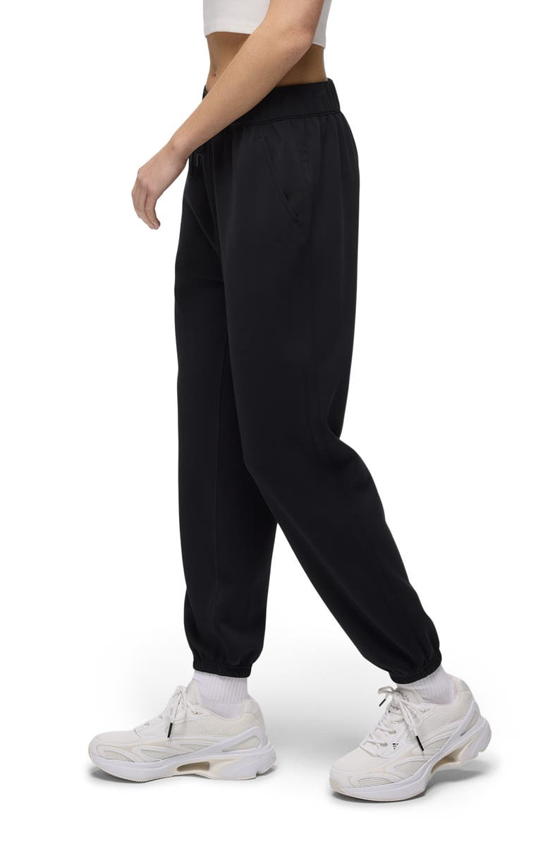 prAna Shea High Waist Drawstring Joggers, Alternate, color, Black