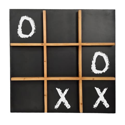 Tic Tac Toe Chalkboard Wall Decor
