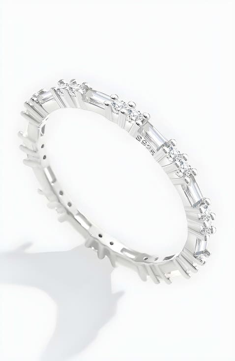 Baguette Gemstone Stacking Ring