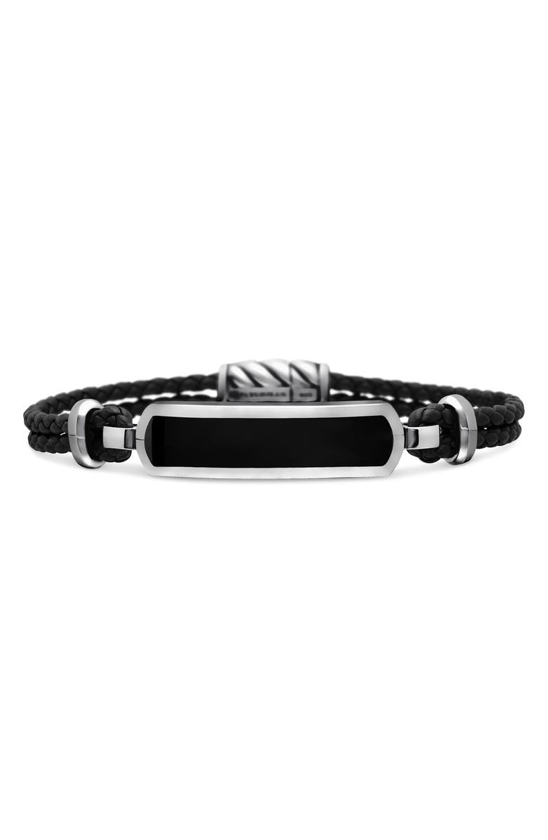 David Yurman Bar Station Leather Bracelet, Main, color,