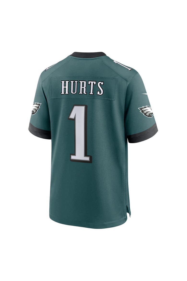 Men's Nike Jalen Hurts Midnight Green Philadelphia Eagles Team Game Jersey, Alternate, color, Green