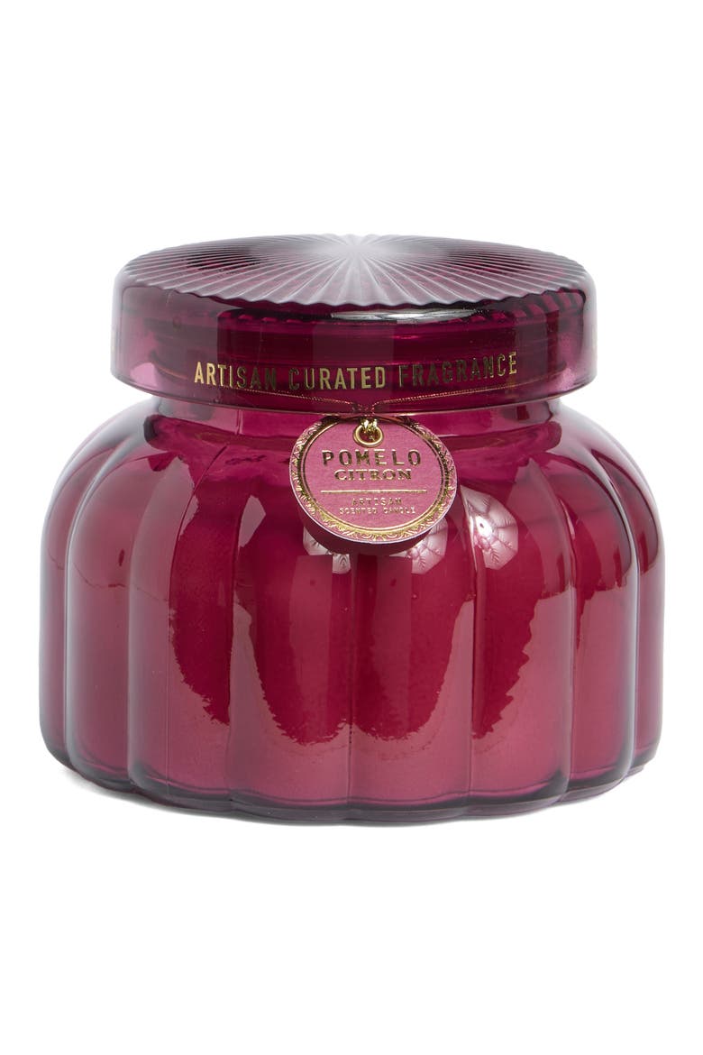 Scalloped Garden Jar Candle, Main, color, POMELLO CITRON